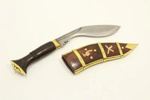 Gurkha ejército Dhankute decorativo khukuri kukri kukuri 6 pulgadas sangrado - Imagen 1 de 10