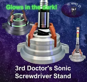 Doctor Who 3rd Silver Sonic Screwdriver Dock / Stand / Prop / cosplay - Picture 1 of 6