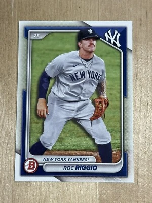 2024 New York Yankees PROSPECT Roc Riggio Topps Bowman #BP-70 PROSPECT RC - Image 1 of 2
