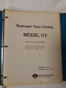 Catálogo de piezas ilustradas Rockwell modelo 112 1 de marzo de 1975, original - Imagen 1 de 12