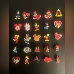 Mickey and Minnie Mouse Shoe Charms for Crocs Decorations for Kids 25 Pcs. - Picture 1 of 2