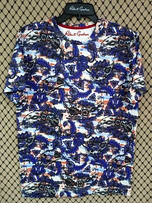 Robert Graham Floral Paisley Abstract printed Men's Small sz Tshirt NWT - Image 1 of 4