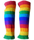 Fair Trade Wool & Fleece Lining Boho Slouch Hand Knit Leg Warmers Dance Ballet