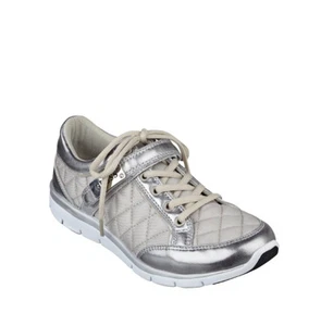 GUESS Savero Jogger Fashion Sneaker Metallic Silber Grau Gesteppt US 6, EU 36,5 - Bild 1 von 4