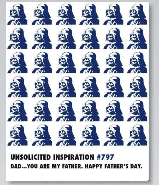 NUEVO Roseville Press (AG) STAR WARS Día del Padre Darth Vader Foto 1 de 1