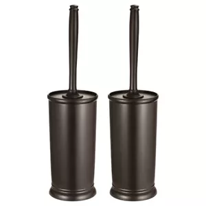 HOMEMAXS 2 Pack Brush With Holder Good Grip Plastic Bowl Brush Set for Bathroom - Picture 1 of 3