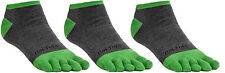 FUN TOES Men Toe Socks 3 Pairs Size 10 to 13 Shoe 6 to 12.5 Grey green