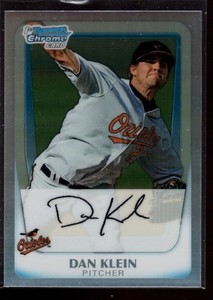 DAN KLEIN ORIOLES 49/799 MINT REFRACTOR ROOKIE CARD 1ST RC SP 2011 BOWMAN CHROME