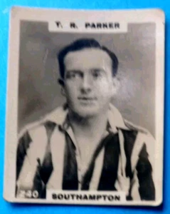 TOM PARKER SOUTHAMPTON ARSENAL NORWICH ENGLAND PINNACE CARD No 240 PHOTO BACK - Picture 1 of 2