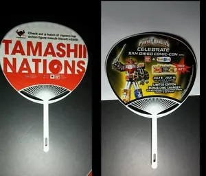 POWER RANGERS 2015 TAMASHII NATIONS SAN DIEGO COMIC CON SWAG PLASTIC HAND FAN - Bild 1 von 3