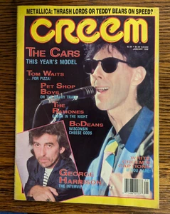 Creem Magazine Jan 1988 The Cars Tom Waits Pet Shop Boys Ramones Metallica VG+ - Picture 1 of 9