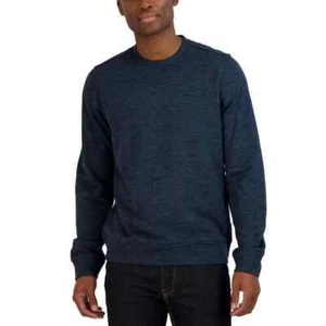 Gerry Langarm strukturiertes Sweatshirt mit Rundhalsausschnitt BLAU Herren Gr. M-XL Neu mit Etikett - Bild 1 von 3