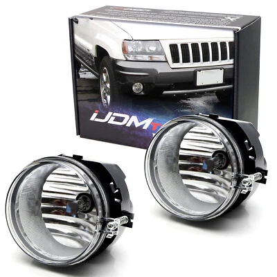 (2) OE-Spec Clear Lens Fog Light Assemblies w/Bulbs Fit 2004 Jeep Grand Cherokee - Image 1 of 4