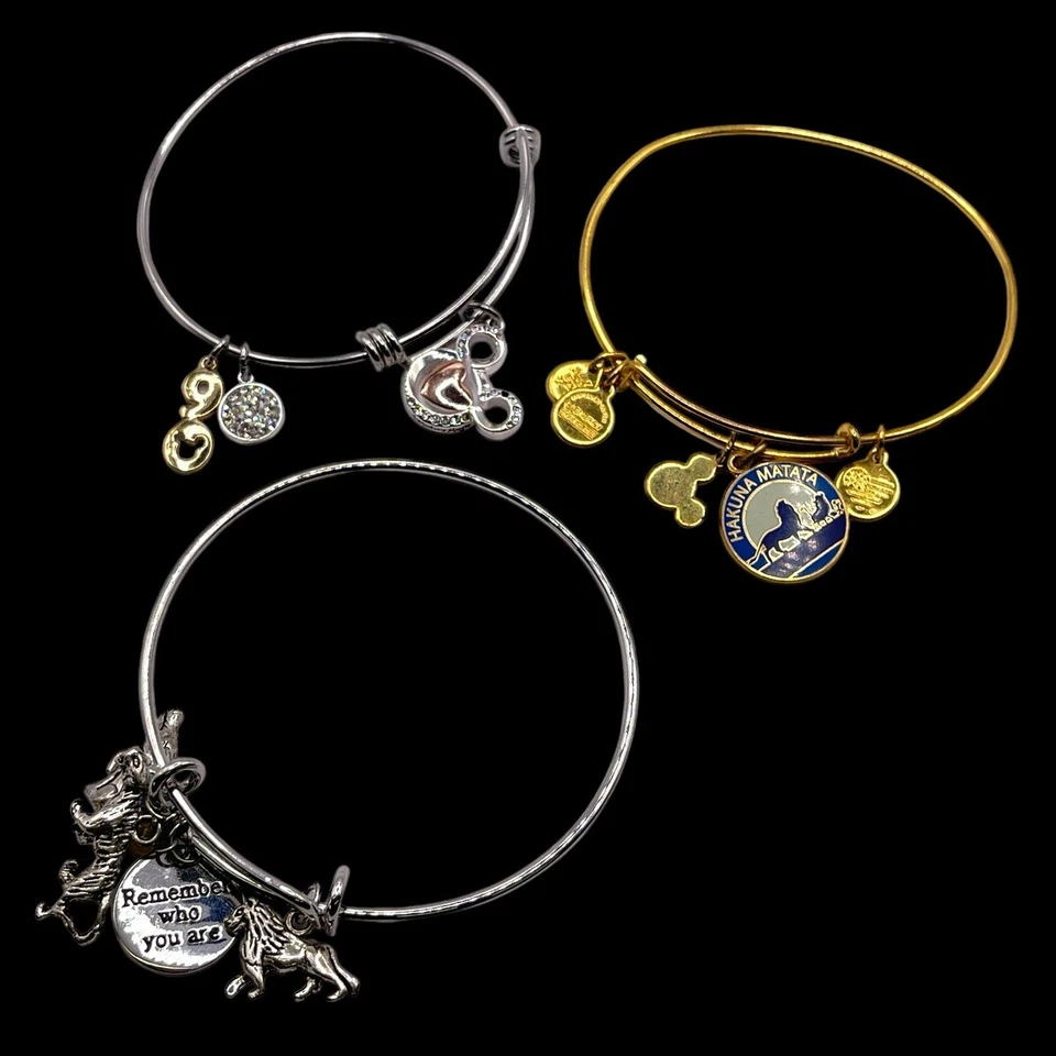 Alex And Annie Disney Lion King Bracelet Set & 90th Anniversary Lot Bracelets - Image 1 of 4