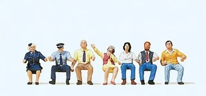 7 FIGURINES AUTOBUS - Conducteurs autocar bus driver - 1/87 HO PREISER 10406 - Imagen 1 de 1