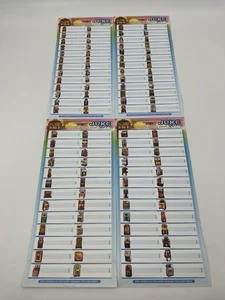 New Old Stock Jukebox Title Strips Multicolored Perforated Music Labels 4 Sheets - Picture 1 of 10