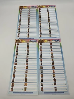 New Old Stock Jukebox Title Strips Multicolored Perforated Music Labels 4 Sheets - Image 1 of 4