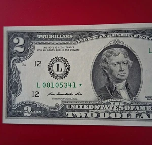 $2 Dollar 2013 Bill Rare 128k Very Short Run Star Note Sheet - Picture 1 of 4