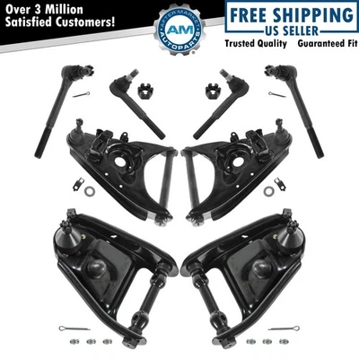 8 Piece Steering & Suspension Kit Control Arms with Ball Joints Tie Rod Ends New - Image 1 of 4