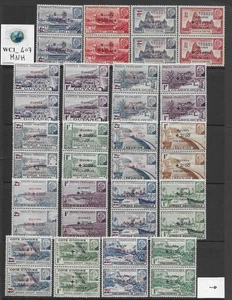 WC1_407 FRENCH COL.-Round (48) pairs 1944 COLONIAL DEVELOPMENT FUND. MNH - Picture 1 of 1
