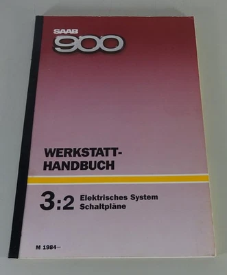 Manual de Taller Saab 900 Eléctrico Sistema Diagramas Cableado Modelo 1984-ab - Imagen 1 de 4