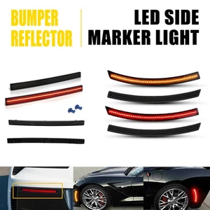 LED Side Marker Light Rear Bumper Reflector Kit for 2014-2019 Chevy Corvette C7 - Picture 1 of 45
