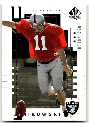 2000 SP Authentic #112 Sebastian Janikowski Oakland Raiders RC /1250 NO RESERVE! - Image 1 of 2