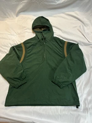 WearGuard Windbreaker Jacket Men Lg Green Lined Windproof Water Resistant Hooded - Image 1 of 4