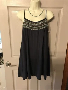 American Eagle Beaded Detail XS Tunic Mini Dress - Picture 1 of 12