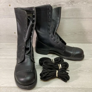 Corcoran Inc. Herren 7 1/2 B Leder Fallschirmjäger Sprung Stiefel Kappe Zehe Schwarz USA - Bild 1 von 18