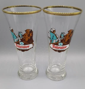 Salvator München Biergläser 2St, Goldrand Germany - Bild 1 von 7