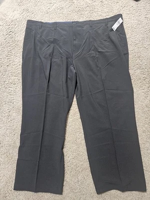 IZOD, NOVA CALÇA DE GOLFE MASCULINA PRETA POLI BL SWINGFLEX COM ALÇA NA CINTURA, TAMANHO 54/29 - Imagem 1 de 4