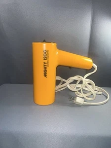 Retro Orange Mighty 1200 Compact Hair Dryer Working - Picture 1 of 4