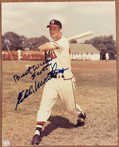 Ed Mathews Auto Milwaukee Braves Vintage Original Baseball 8x10 Photo JSA HOF - Picture 1 of 9