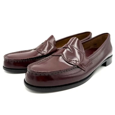 Bass Weejuns Women’s 9.5 AAAA Burgundy Leather Penny Loafers Made in USA - Image 1 of 4