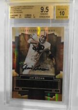 2009 PLAYOFF CONTENDERS #45 JIM BROWN CLEVELAND BROWNS AUTOGRAPH 10 CARD 9.5