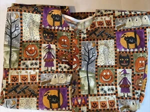 Women’s Scrub Top Halloween Large Long Sleeve Snap Unbranded - Picture 1 of 5