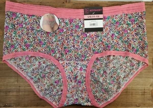BOYSHORT Sexy Panties Pink Floral Underwear No Boundaries Multiple Sizes (Plus) - Picture 1 of 5