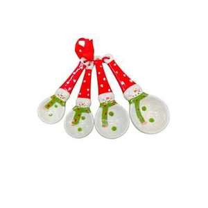 Delightful Winter Holiday Snowman Measuring Spoons Set of 4 - Imagen 1 de 2
