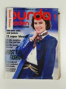 BURDA Moden, agosto de 1986, revista de costura alemana, años 80 vintage - Imagen 1 de 7