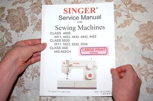 Manual to Service Singer Sewing Machines 4411 4423 4432 4443 4452 44S-85SCH - Picture 1 of 9