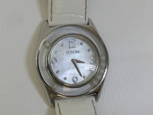 (refW69) Women's Honora Mother of Pearl Wristwatch With New Battery Fitted - Picture 1 of 7