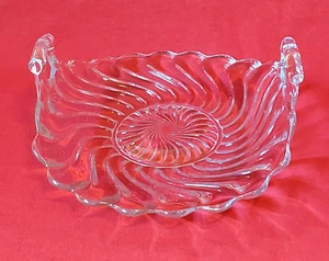 Vintage Fostoria Kolonie erhöhte Seiten Muffin Tablett mit Griffen - Bild 1 von 10