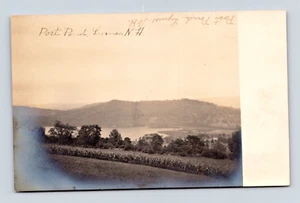 LYME N. H. ALTE ANSICHT AUF POST TEICH ECHTES FOTO POSTKARTE (H-8) - Bild 1 von 2