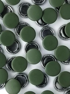 SIZE 18- 7/16" CAPPED SNAP,  MATTE FINISH,  100 SETS,  FREE SHIPPING USA - Image 1 of 4