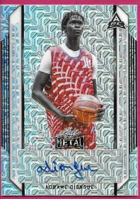 2022 Leaf Metal Basketball ADRAME DIONGUE Silver ARC Rookie Autograph - Image 1 of 2