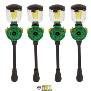 Christmas Lamp Posts x4 | Xmas Winter Village Wreath | Kit Made With Real LEGO - Picture 1 of 2