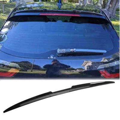 For BMW i3 i3s i4 i5 i7 iX Carbon Fiber Rear Roof Trunk Spoiler Wing Ducktail Foto 1 de 4
