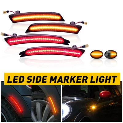 Front Rear LED Side Marker Light Set For MINI Cooper R55 R56 R57 R58 R59 2nd Gen - Image 1 of 4