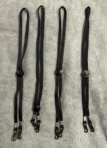 4 Pk Black Face Mask Lanyard With Free Shipping! - Picture 1 of 4